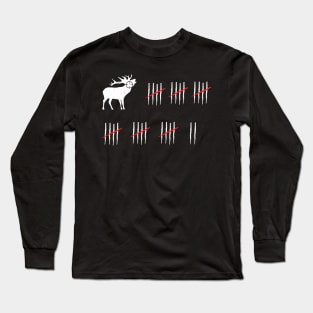 Hunting Checklist Shoot Deer Hunter Check List Long Sleeve T-Shirt